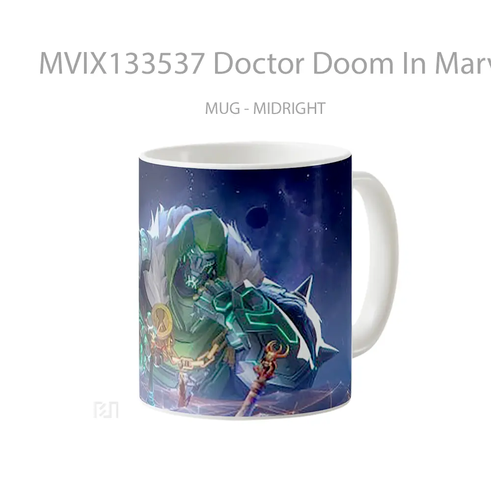 Mug Doctor Doom In Marvel Rivals Gelas Superhero - All-side / Desain