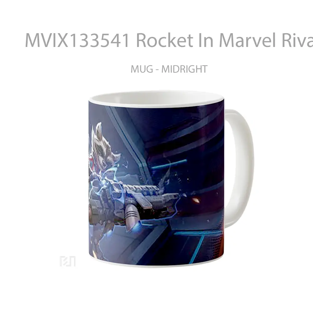 Mug Rocket In Marvel Rivals Gelas Superhero - All-side / Desain