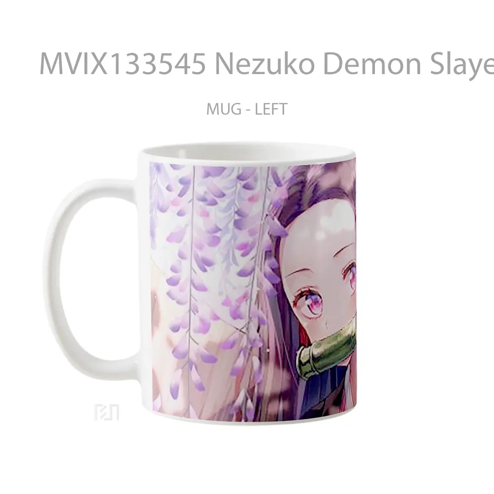 Mug Nezuko Demon Slayer Cangkir Anime - All-side / Desain