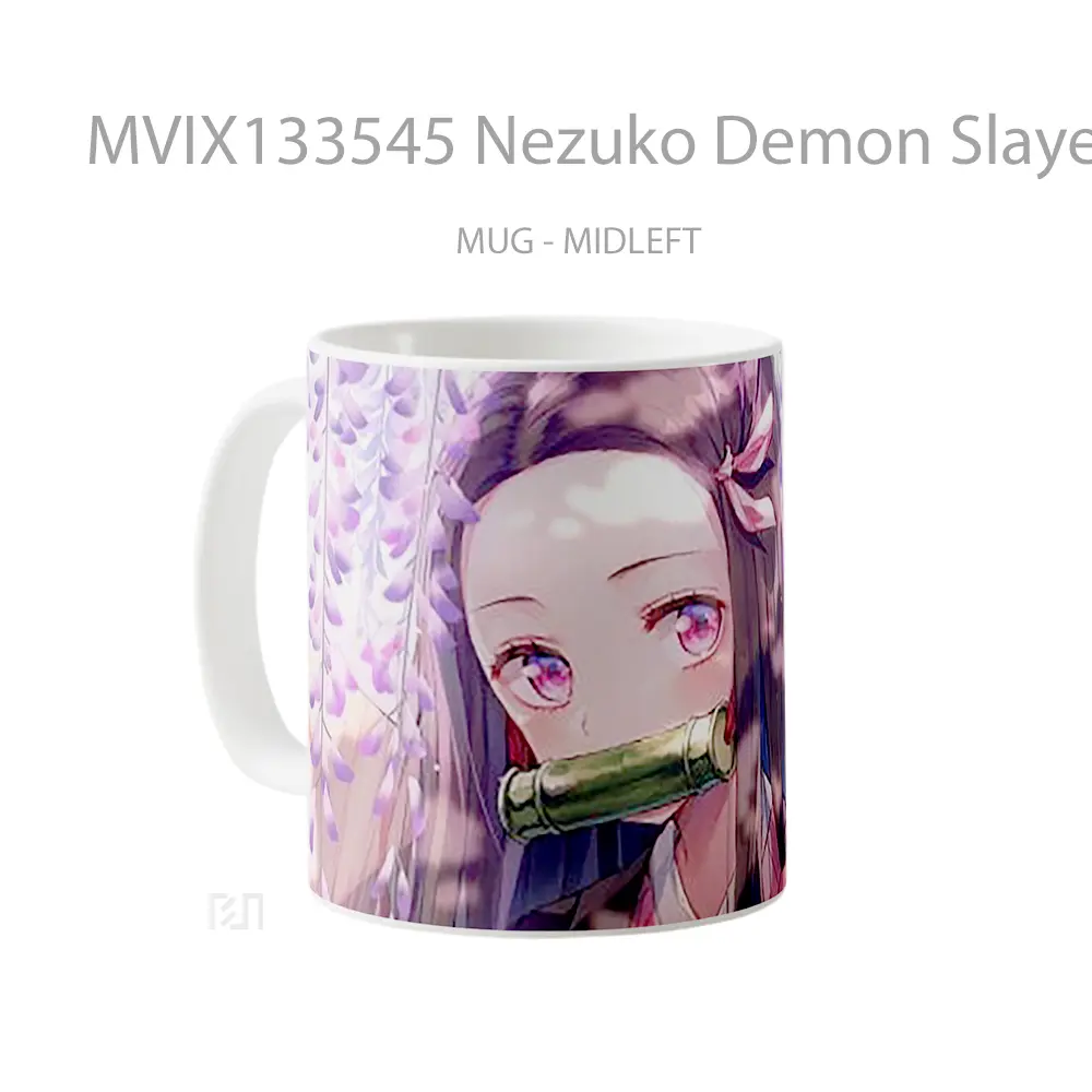 Mug Nezuko Demon Slayer Cangkir Anime - All-side / Desain