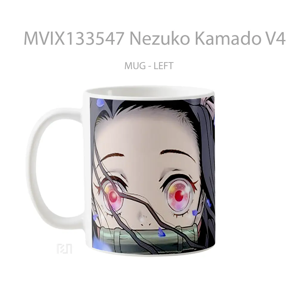 Mug Nezuko Kamado V4 Cangkir Anime - All-side / Desain