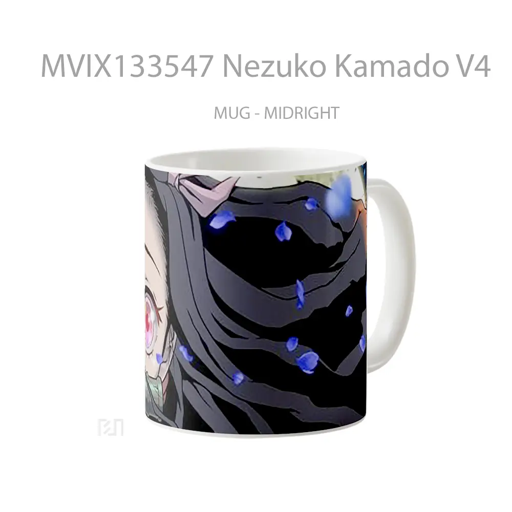 Mug Nezuko Kamado V4 Cangkir Anime - All-side / Desain