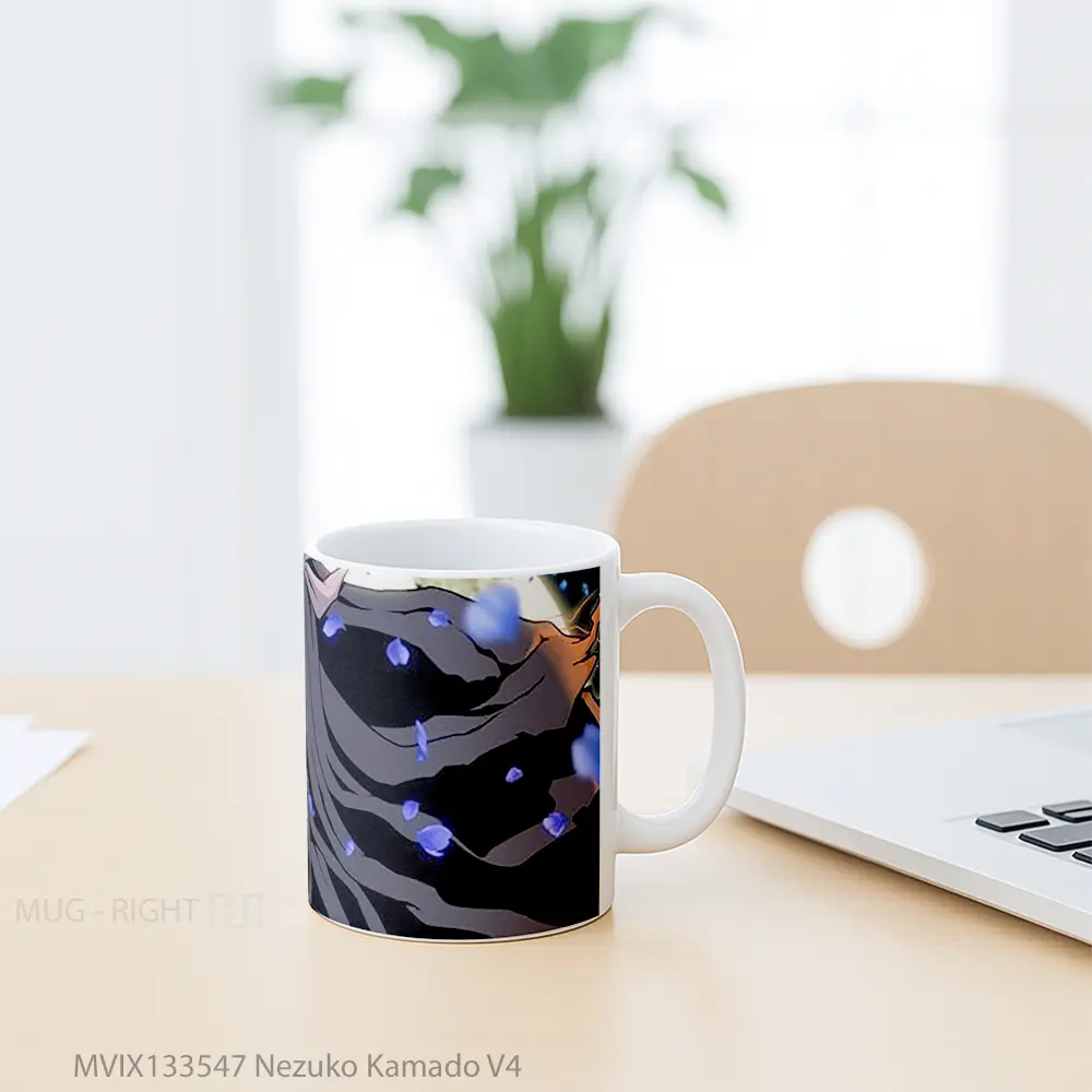Mug Nezuko Kamado V4 Cangkir Anime - All-side / Desain