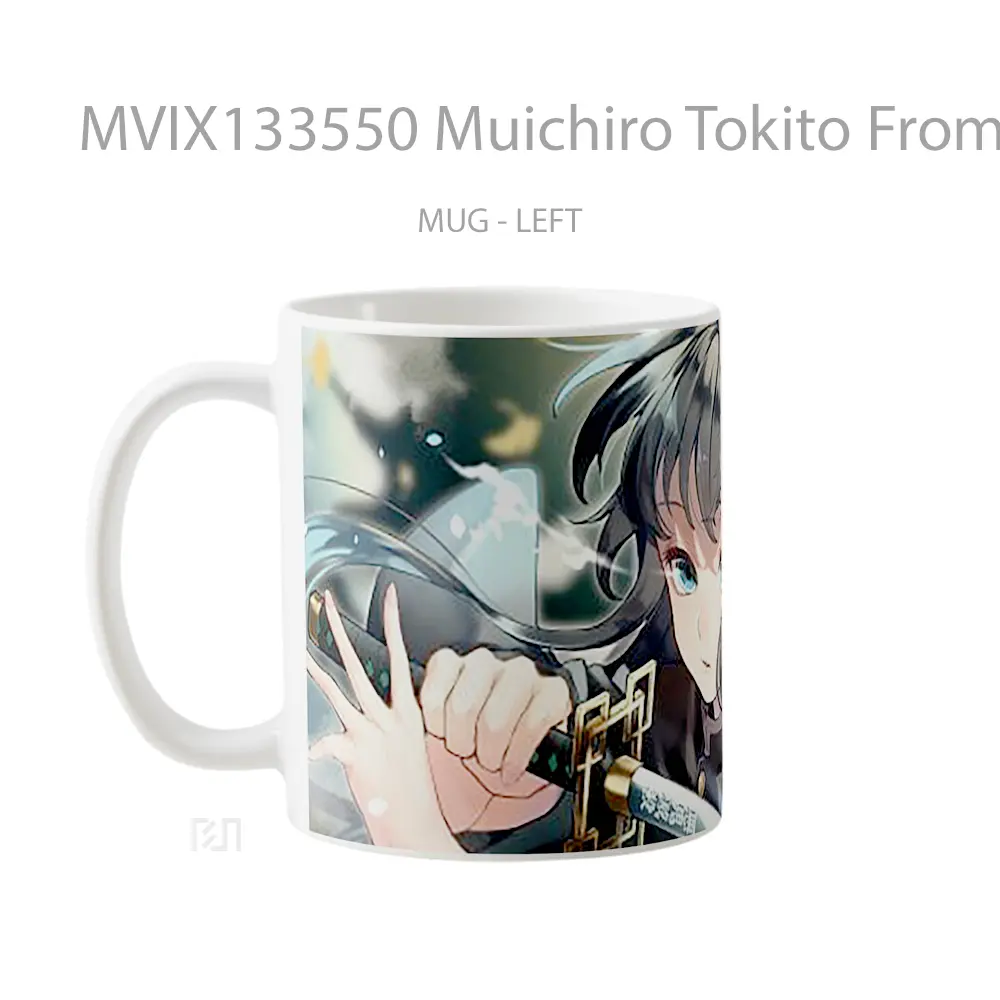 Mug Muichiro Tokito From Demon Slayer V5 Cangkir Anime - All-side / Desain
