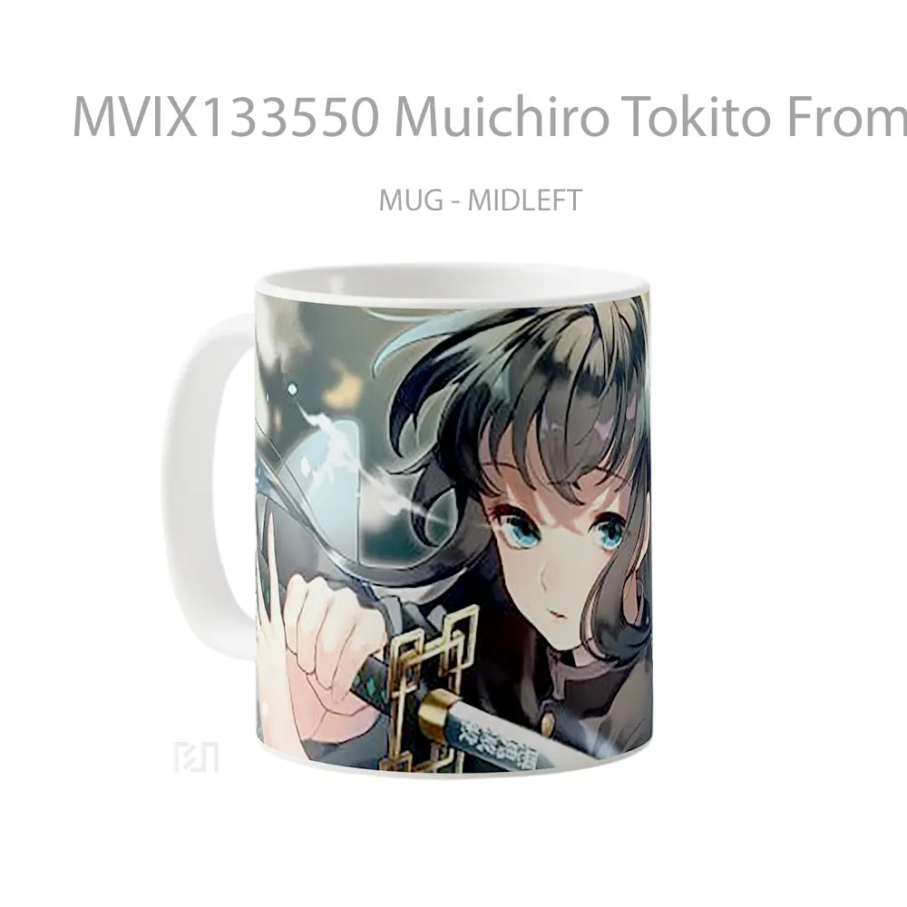 Mug Muichiro Tokito From Demon Slayer V5 Cangkir Anime - All-side / Desain