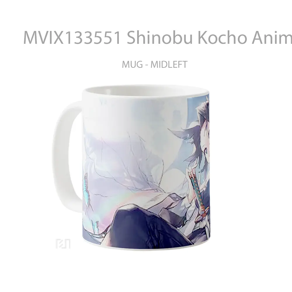 Mug Shinobu Kocho Anime Girl Cangkir Anime - All-side / Desain