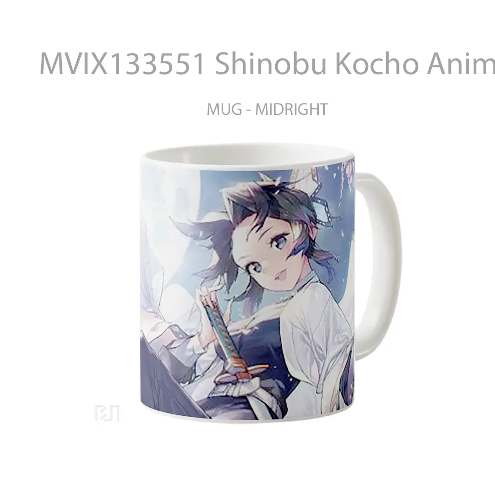 Mug Shinobu Kocho Anime Girl Cangkir Anime - All-side / Desain