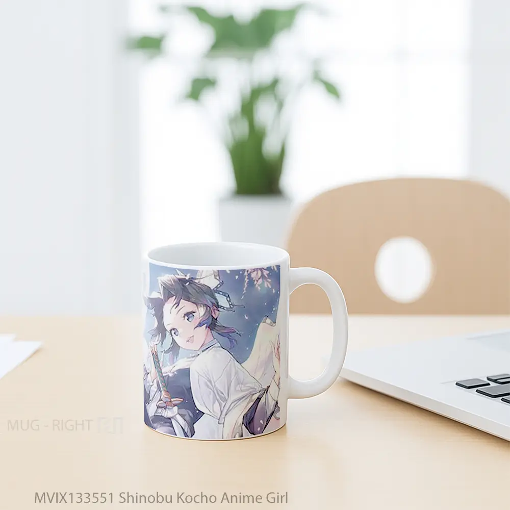Mug Shinobu Kocho Anime Girl Cangkir Anime - All-side / Desain