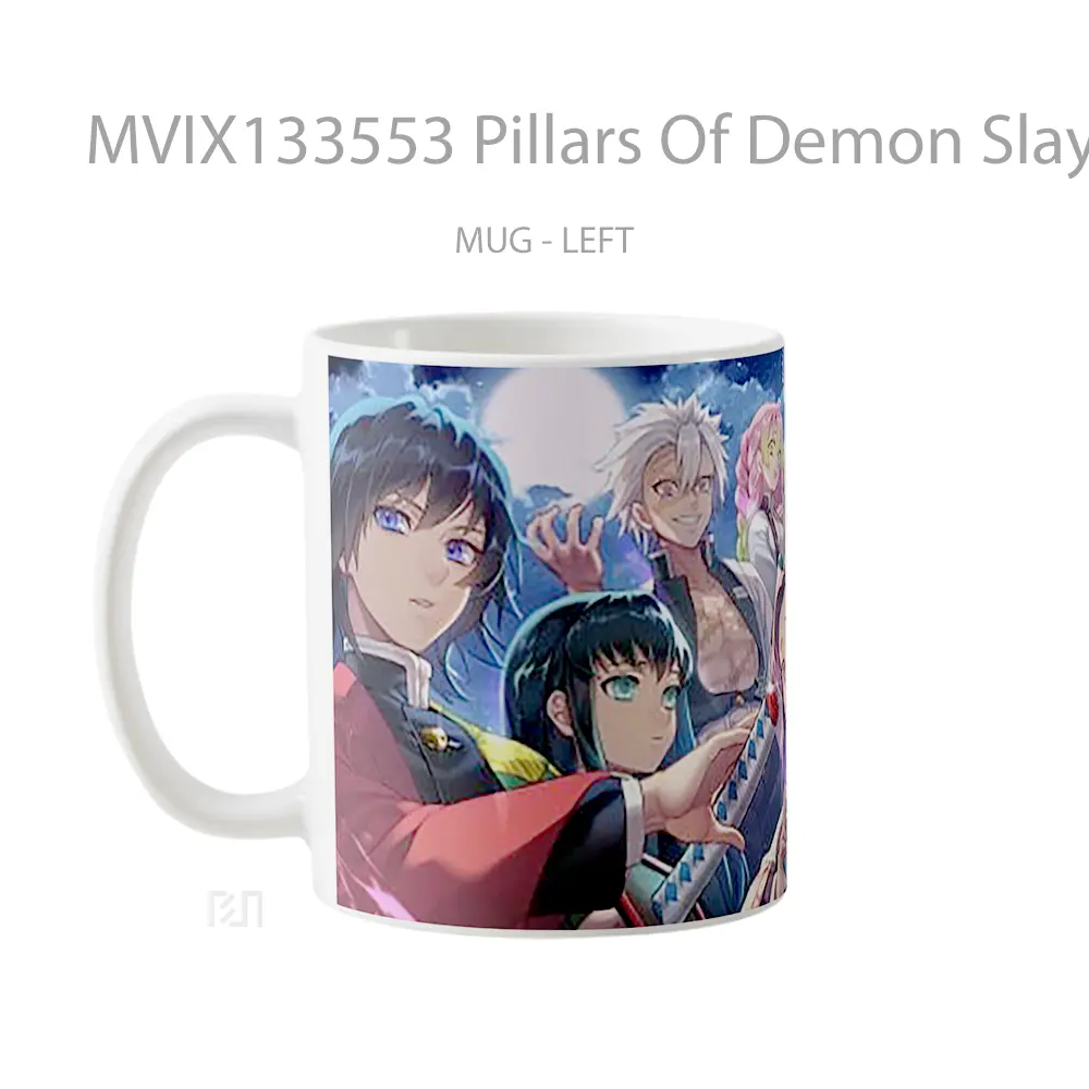 Mug Pillars Of Demon Slayer Cangkir Anime - All-side / Desain
