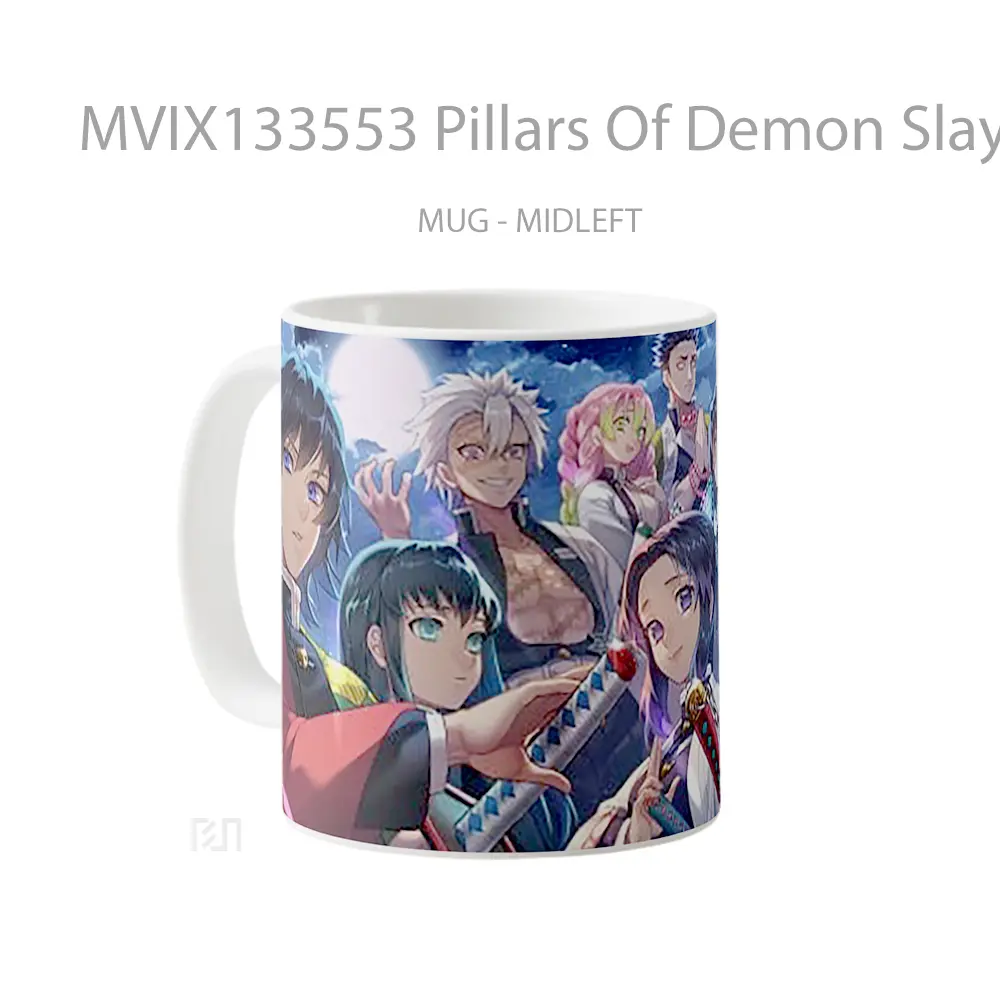 Mug Pillars Of Demon Slayer Cangkir Anime - All-side / Desain