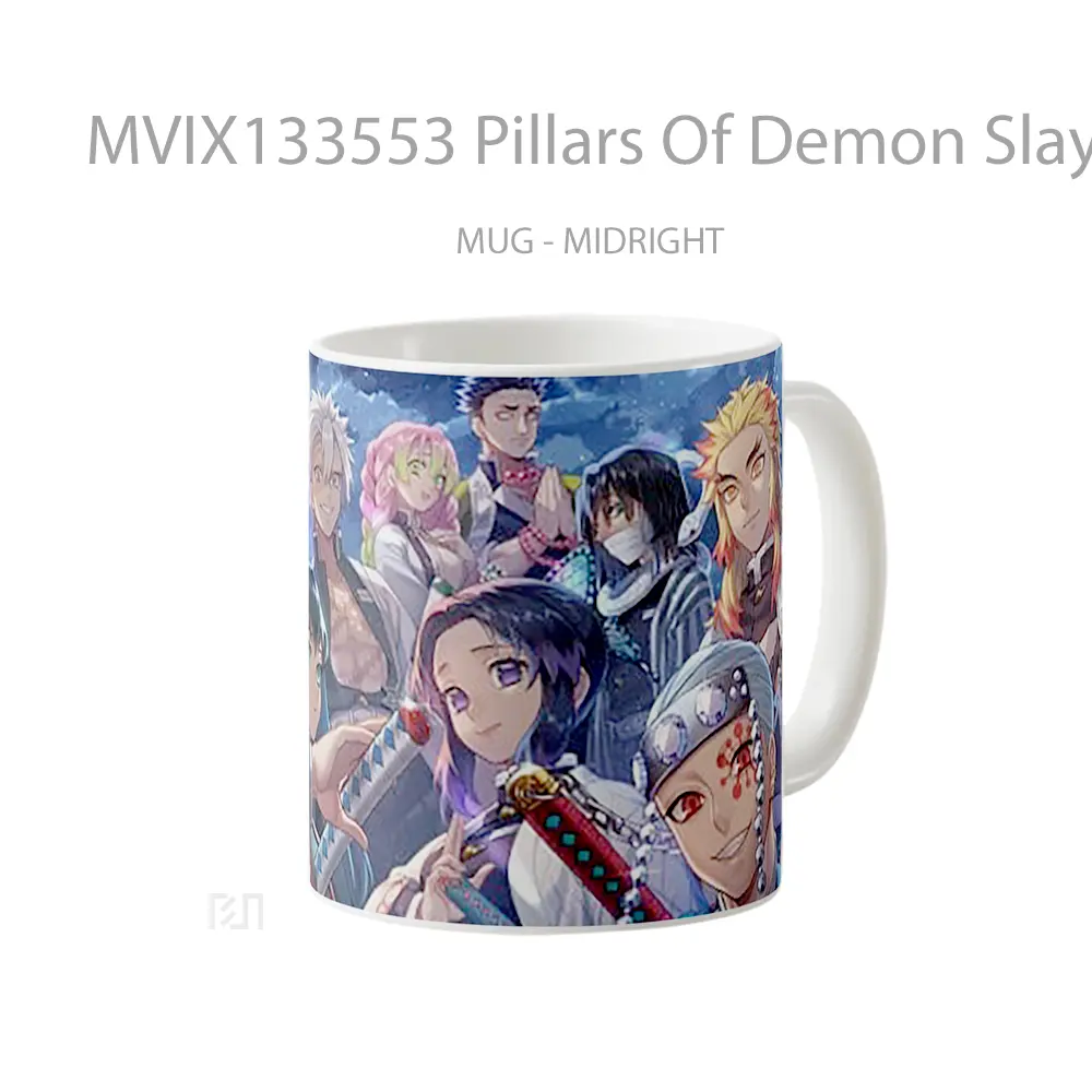 Mug Pillars Of Demon Slayer Cangkir Anime - All-side / Desain