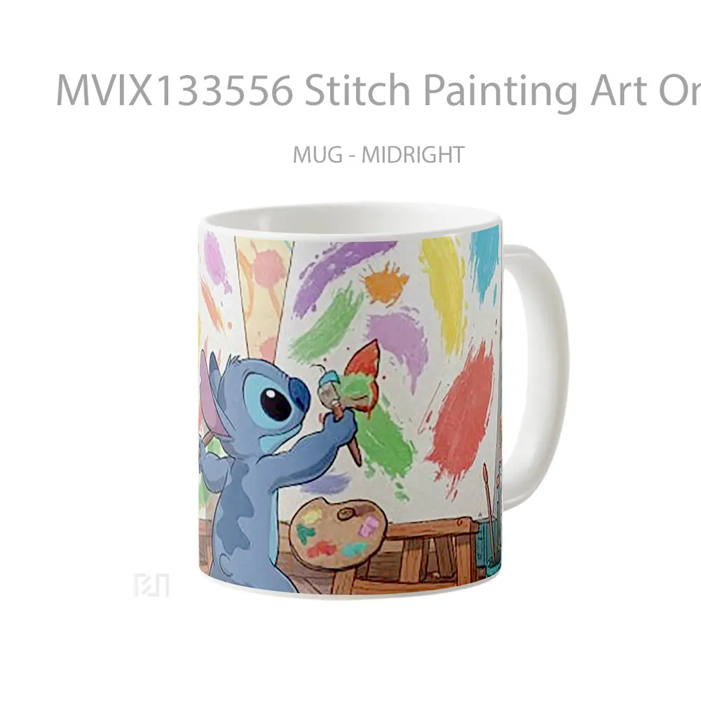 Mug Stitch Painting Art On Canvas Gelas Seni Modern - All-side / Desain