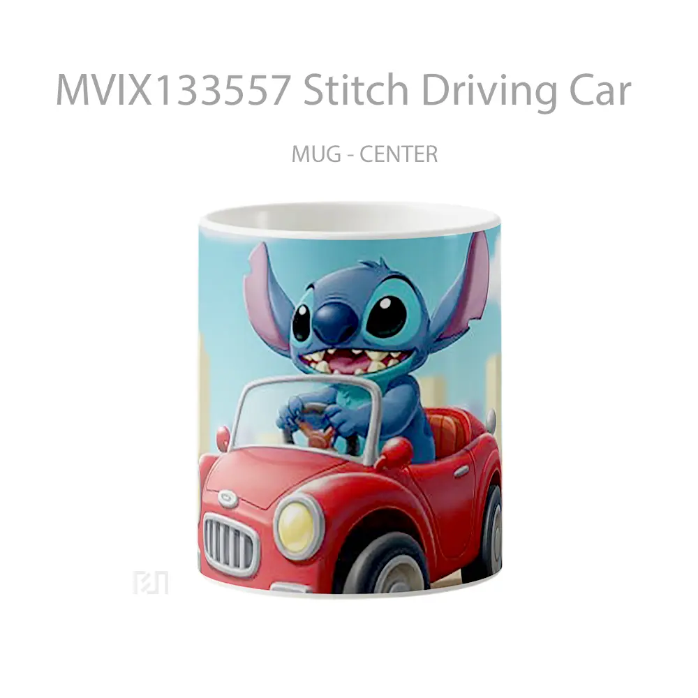 Mug Stitch Driving Car Cangkir Mobil