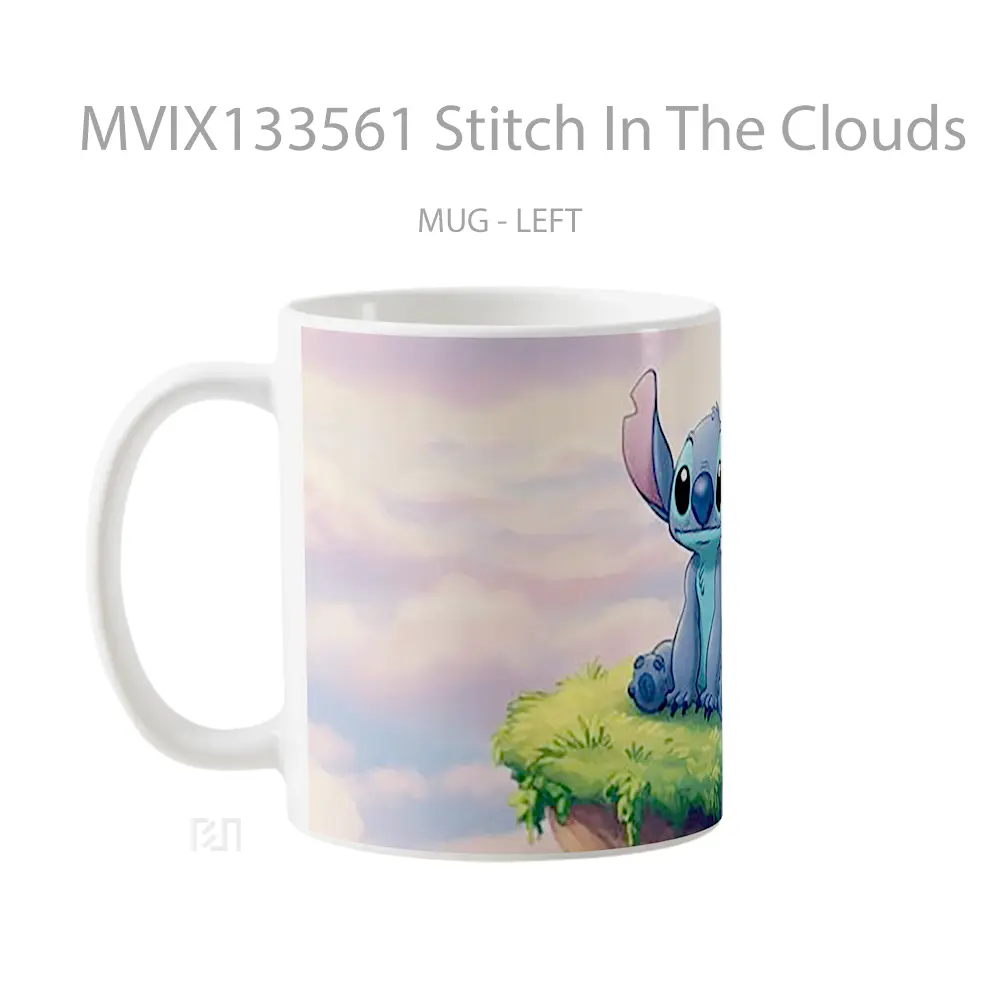 Mug Stitch In The Clouds Gelas Pemandangan Alam - All-side / Desain