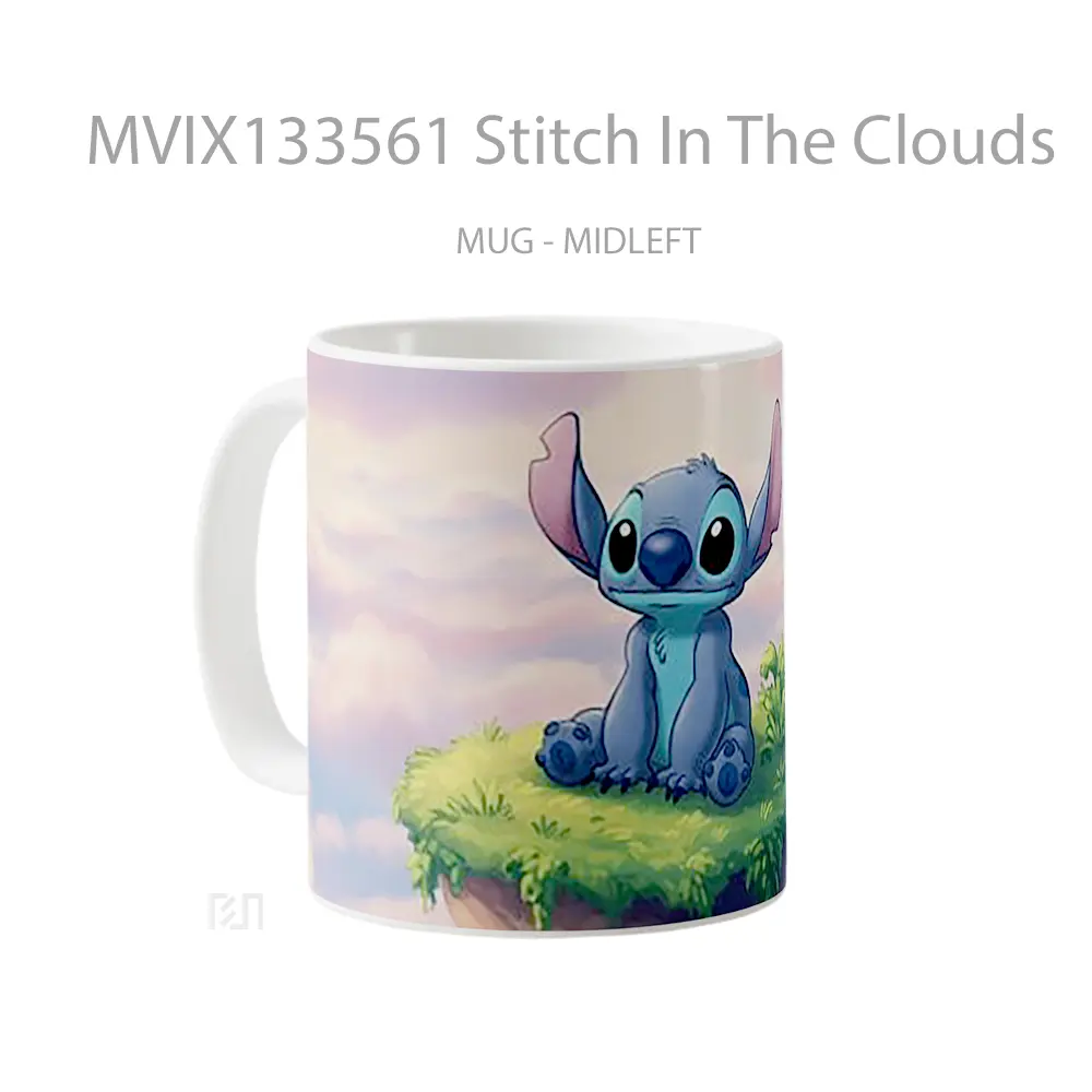 Mug Stitch In The Clouds Gelas Pemandangan Alam - All-side / Desain