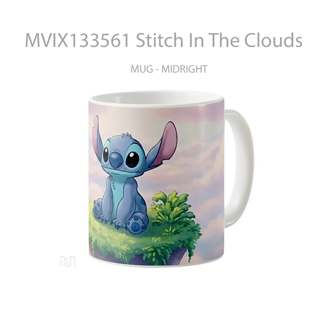Mug Stitch In The Clouds Gelas Pemandangan Alam - All-side / Desain