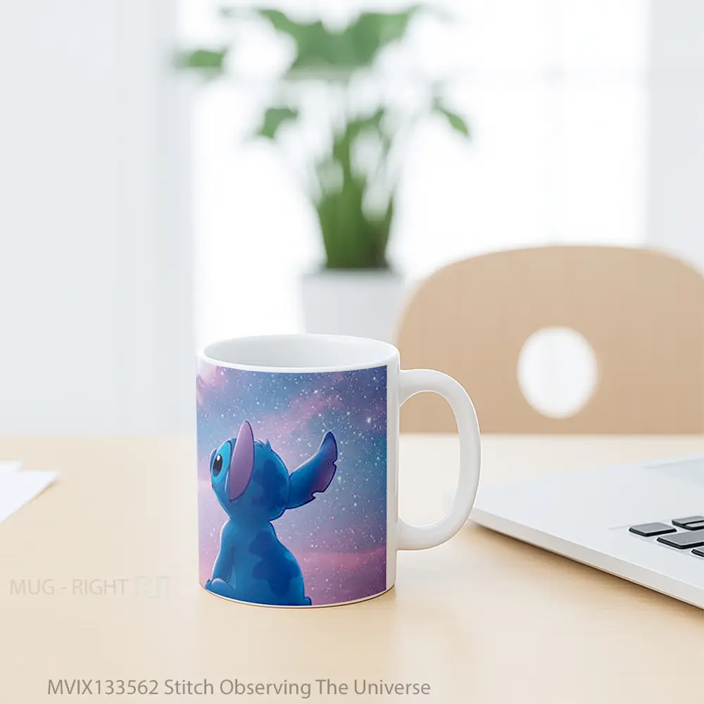 Mug Stitch Observing The Universe Gelas Astronomi - All-side / Desain