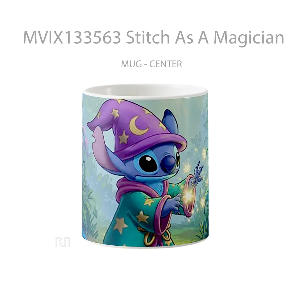 Mug Stitch As A Magician Gelas Keramik Unik