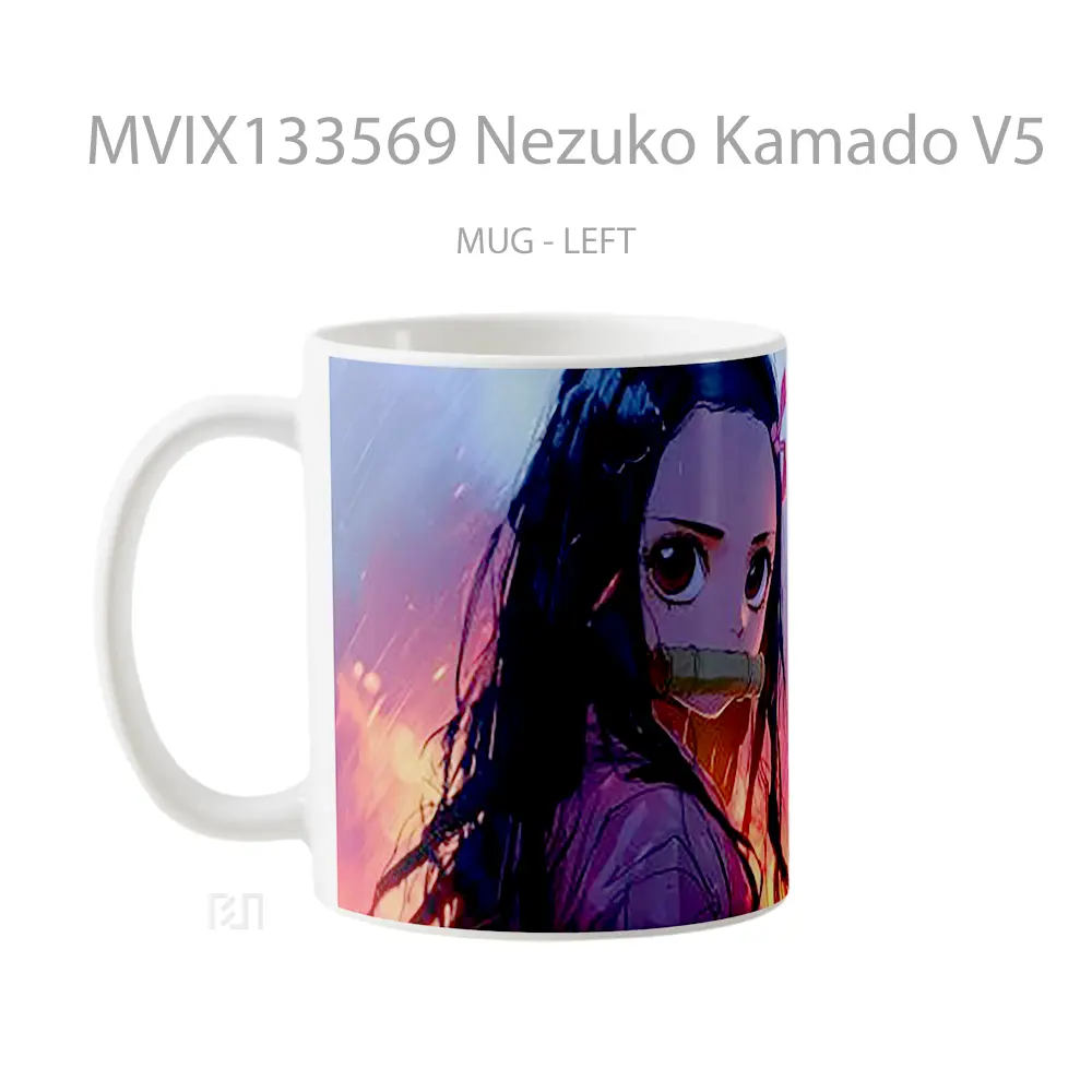 Mug Nezuko Kamado V5 Cangkir Anime - All-side / Desain