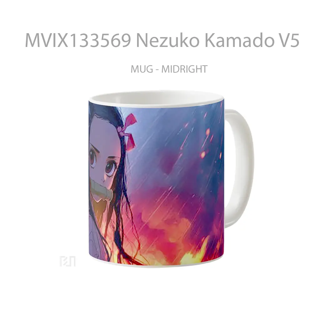 Mug Nezuko Kamado V5 Cangkir Anime - All-side / Desain