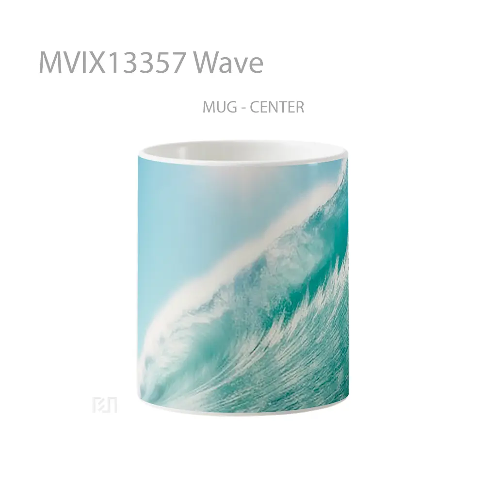 Mug Wave Gelas Keramik Unik