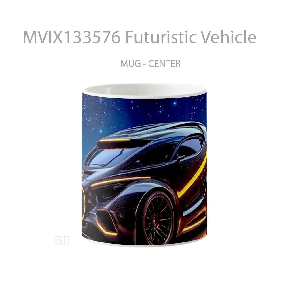 Mug Futuristic Vehicle Gelas Keramik Unik