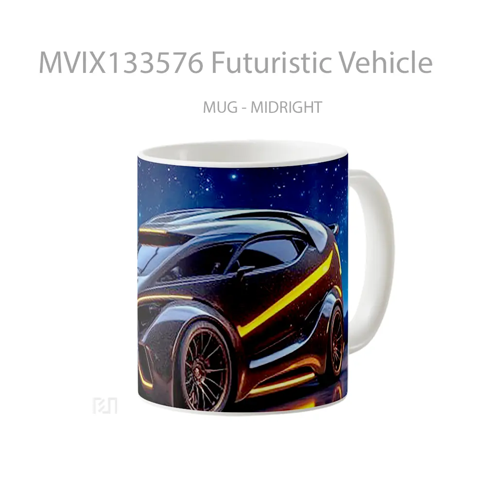 Mug Futuristic Vehicle Gelas Keramik Unik - All-side / Desain