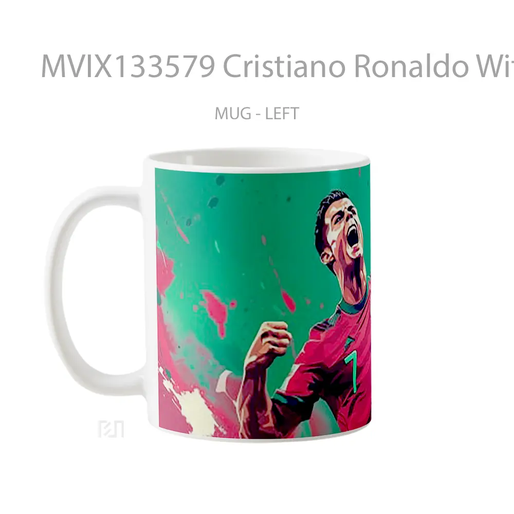 Mug Cristiano Ronaldo With The Portuguese National Team Gelas Keramik Unik - All-side / Desain