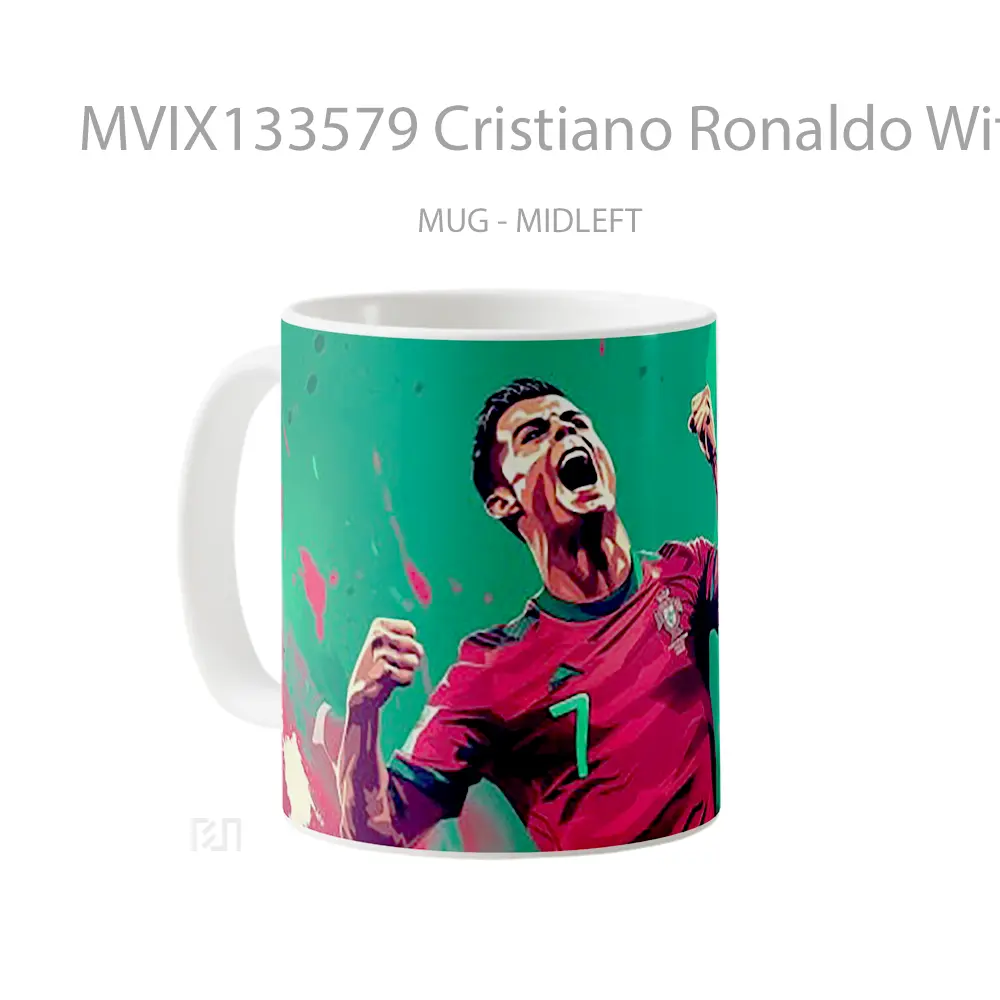 Mug Cristiano Ronaldo With The Portuguese National Team Gelas Keramik Unik - All-side / Desain
