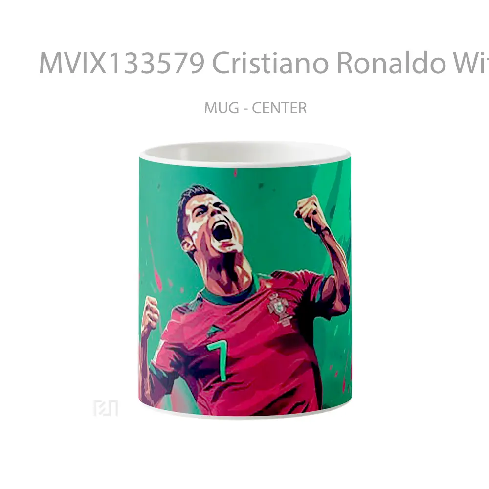 Mug Cristiano Ronaldo With The Portuguese National Team Gelas Keramik Unik