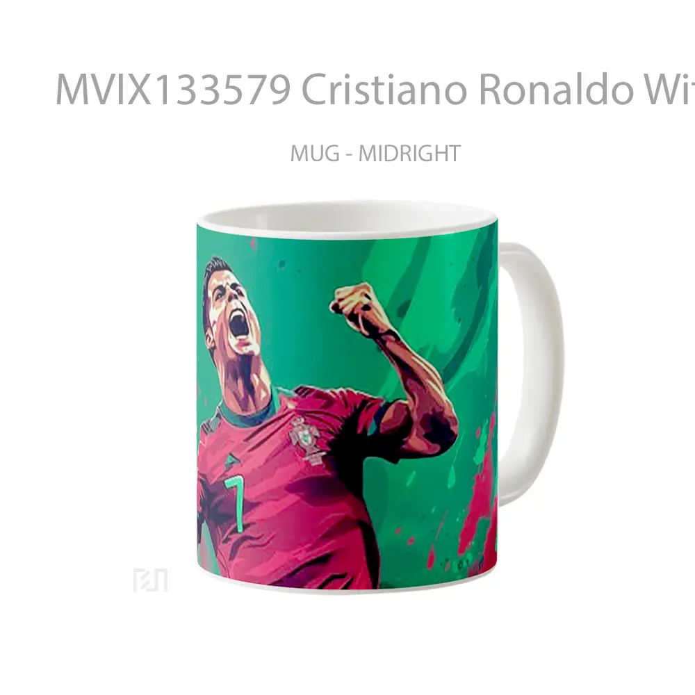 Mug Cristiano Ronaldo With The Portuguese National Team Gelas Keramik Unik - All-side / Desain