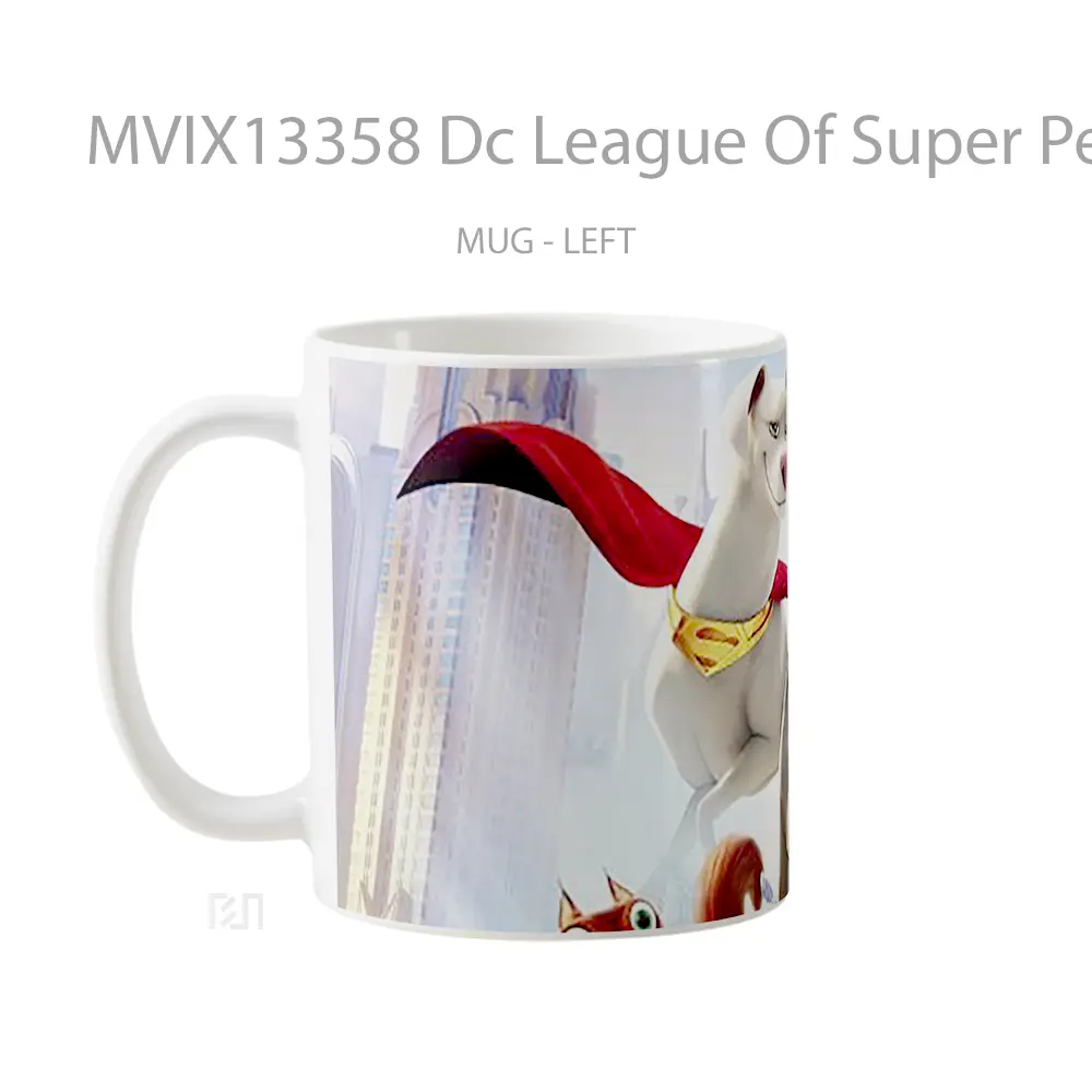 Mug Dc League Of Super Pets Movie Poster Gelas Superhero - All-side / Desain
