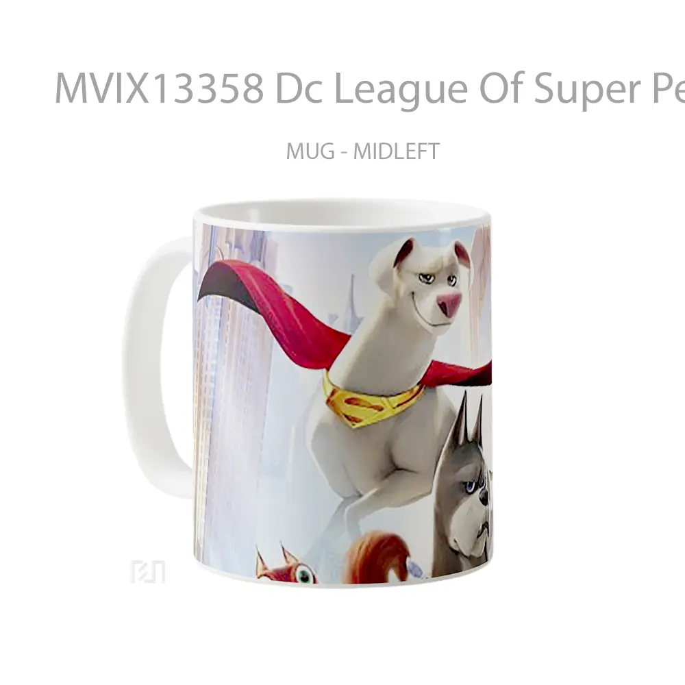 Mug Dc League Of Super Pets Movie Poster Gelas Superhero - All-side / Desain