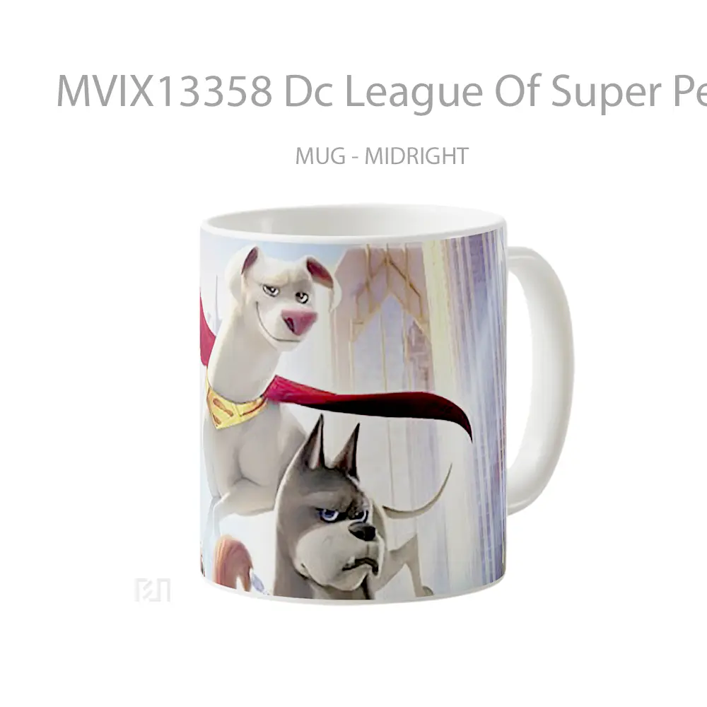 Mug Dc League Of Super Pets Movie Poster Gelas Superhero - All-side / Desain