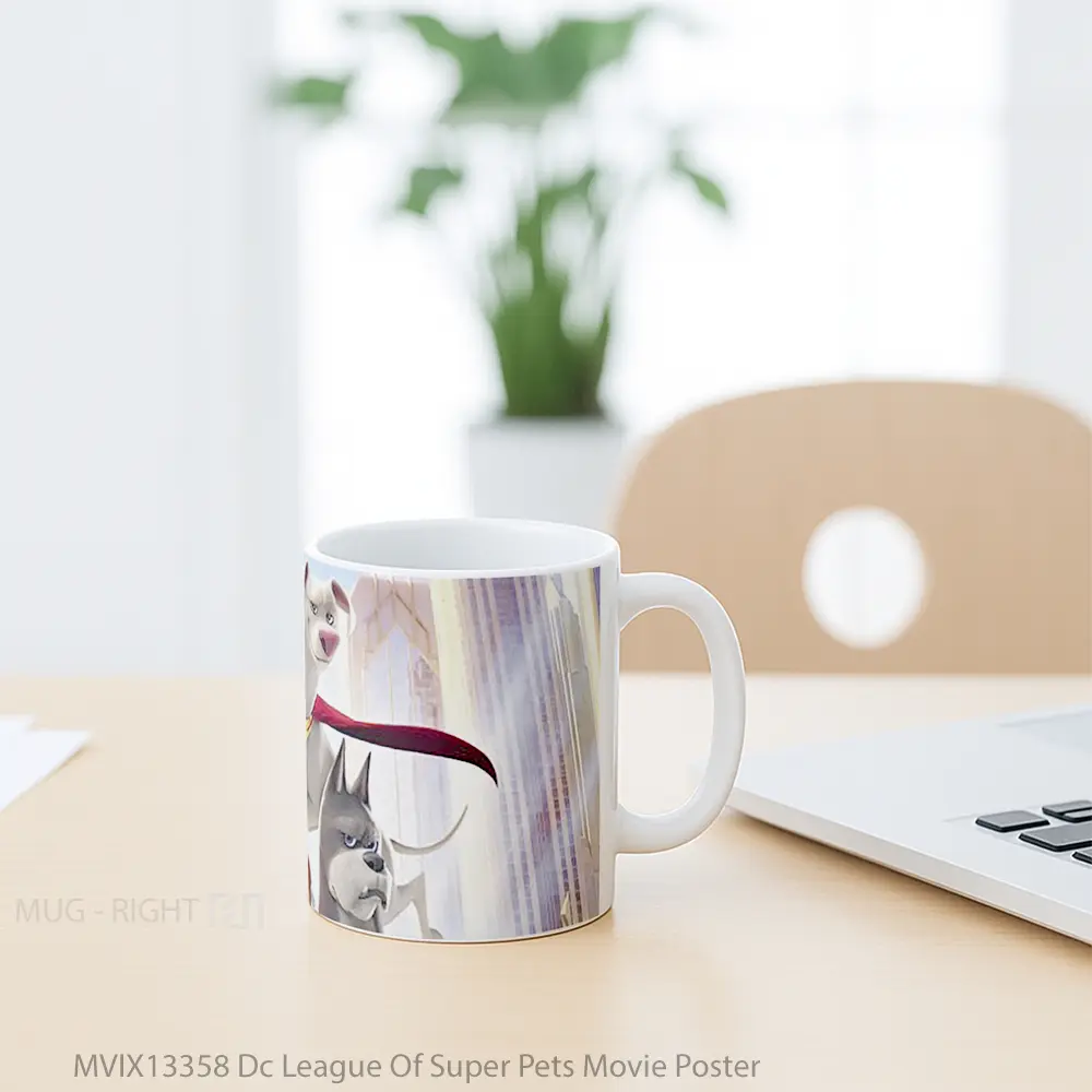 Mug Dc League Of Super Pets Movie Poster Gelas Superhero - All-side / Desain