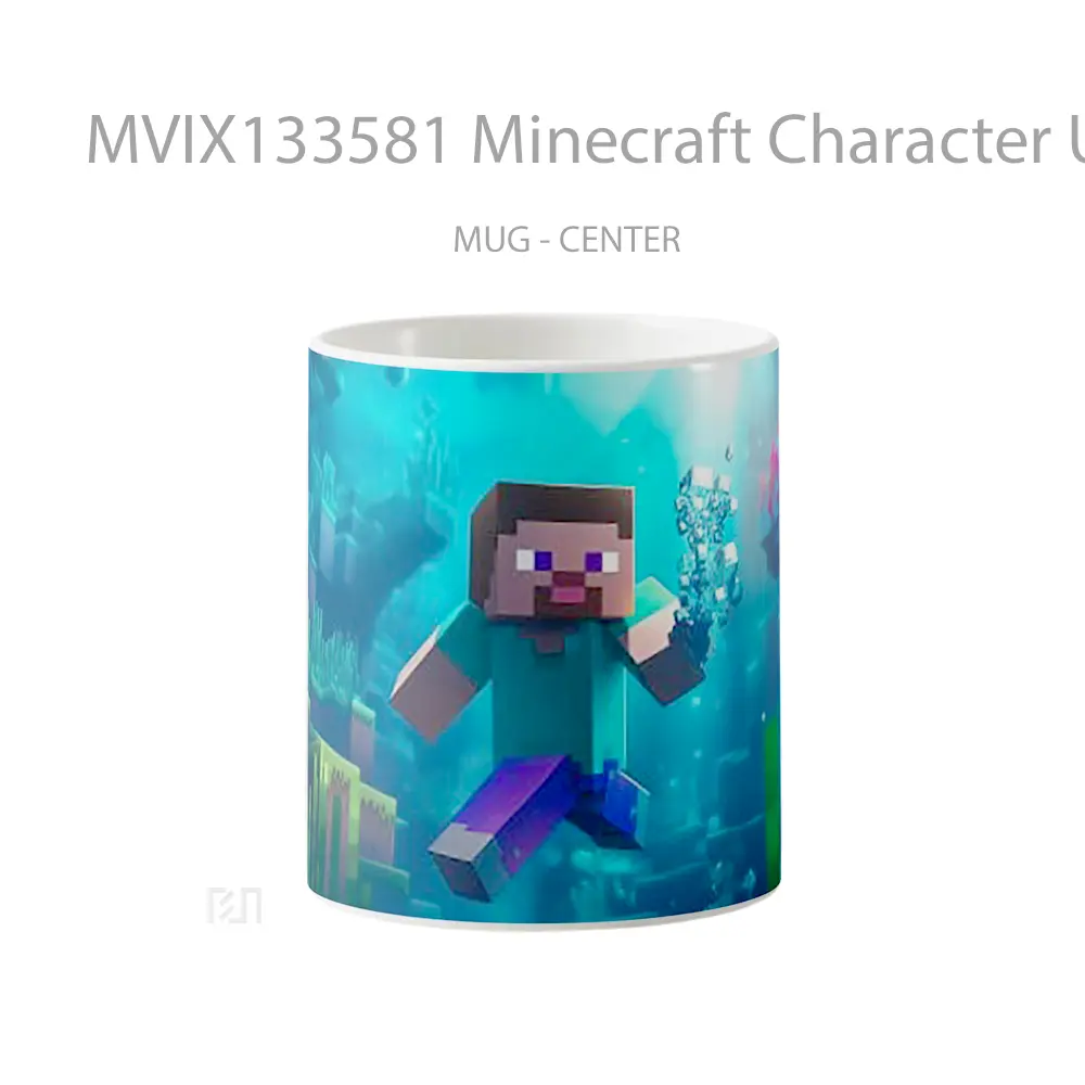 Mug Minecraft Character Underwater Cangkir Gamer