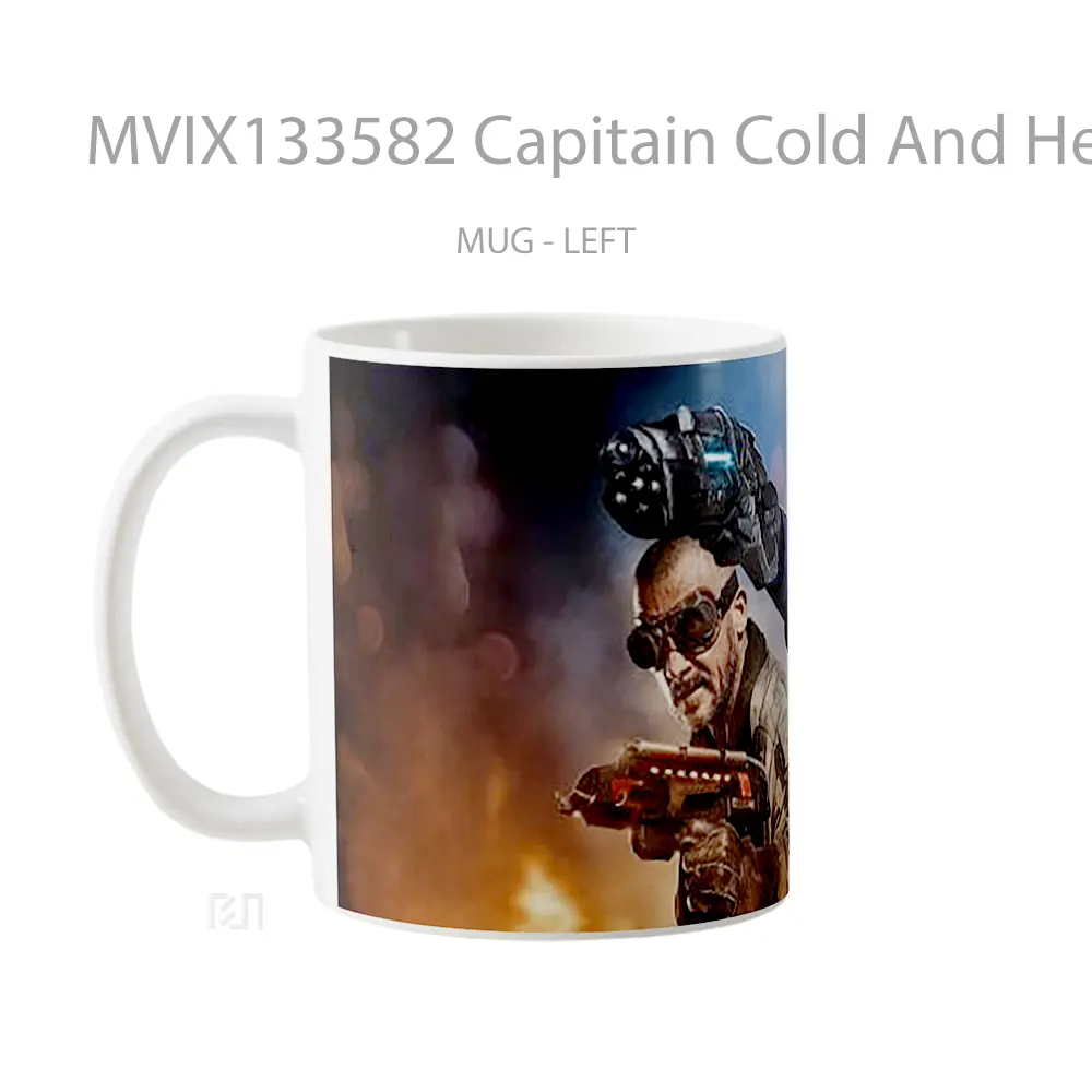 Mug Capitain Cold And Heat Wave In The Flash Gelas Superhero - All-side / Desain