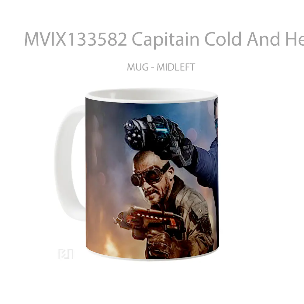 Mug Capitain Cold And Heat Wave In The Flash Gelas Superhero - All-side / Desain