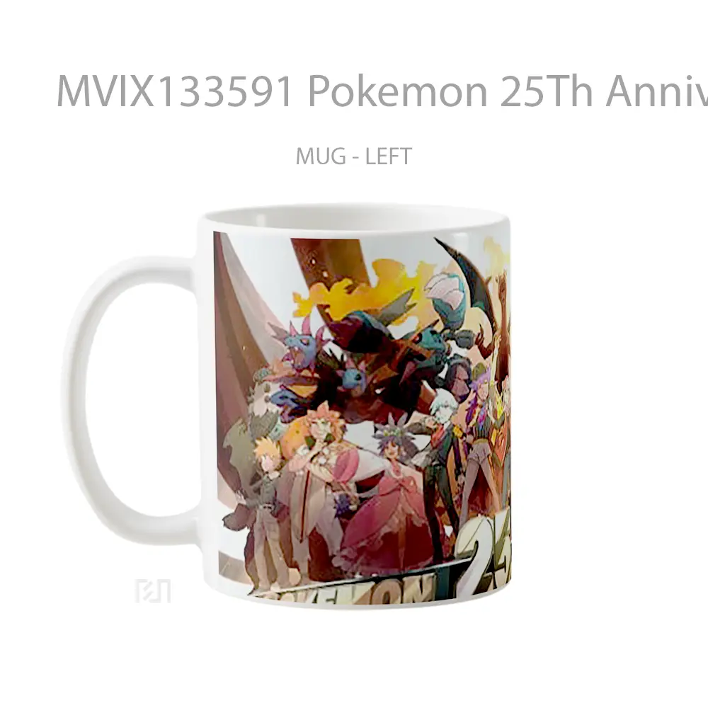Mug Pokemon 25Th Anniversary Cangkir Anime - All-side / Desain