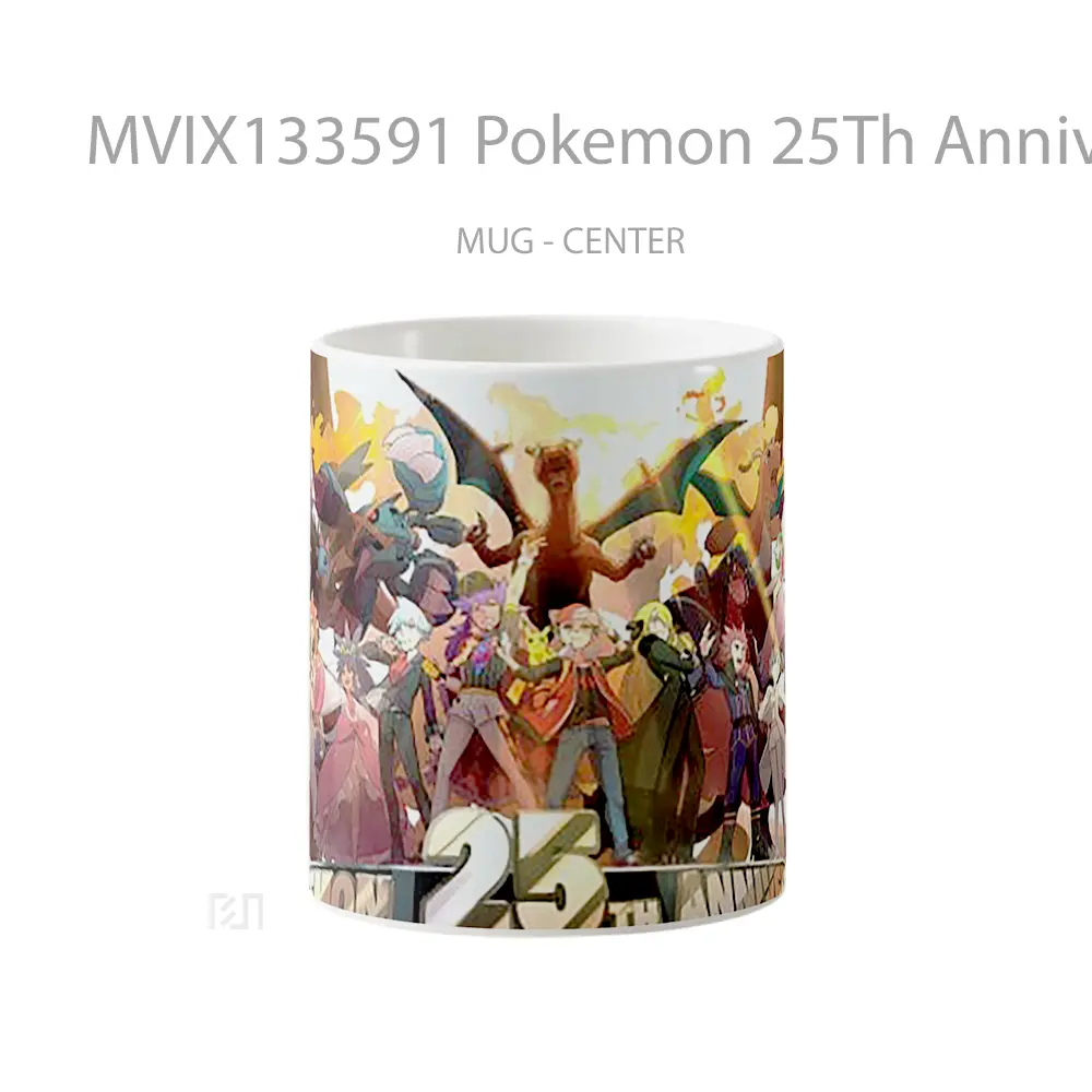Mug Pokemon 25Th Anniversary Cangkir Anime