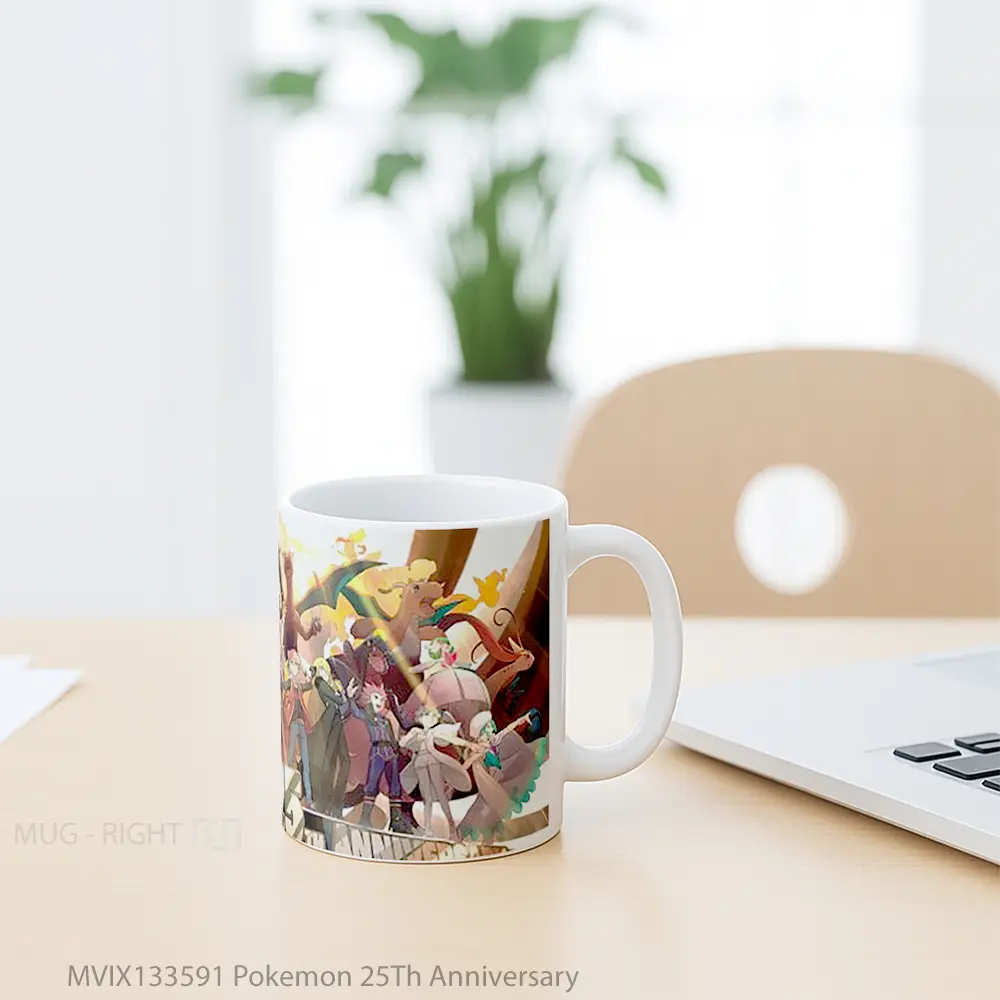 Mug Pokemon 25Th Anniversary Cangkir Anime - All-side / Desain