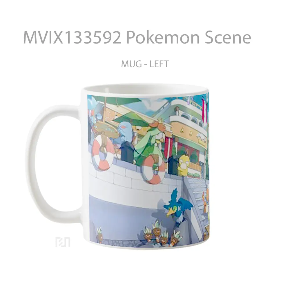 Mug Pokemon Scene Cangkir Anime - All-side / Desain