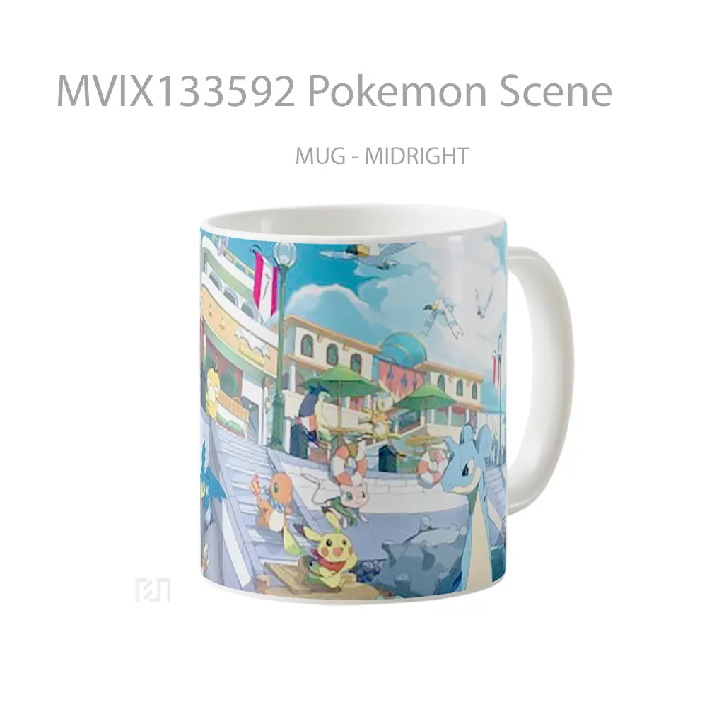 Mug Pokemon Scene Cangkir Anime - All-side / Desain