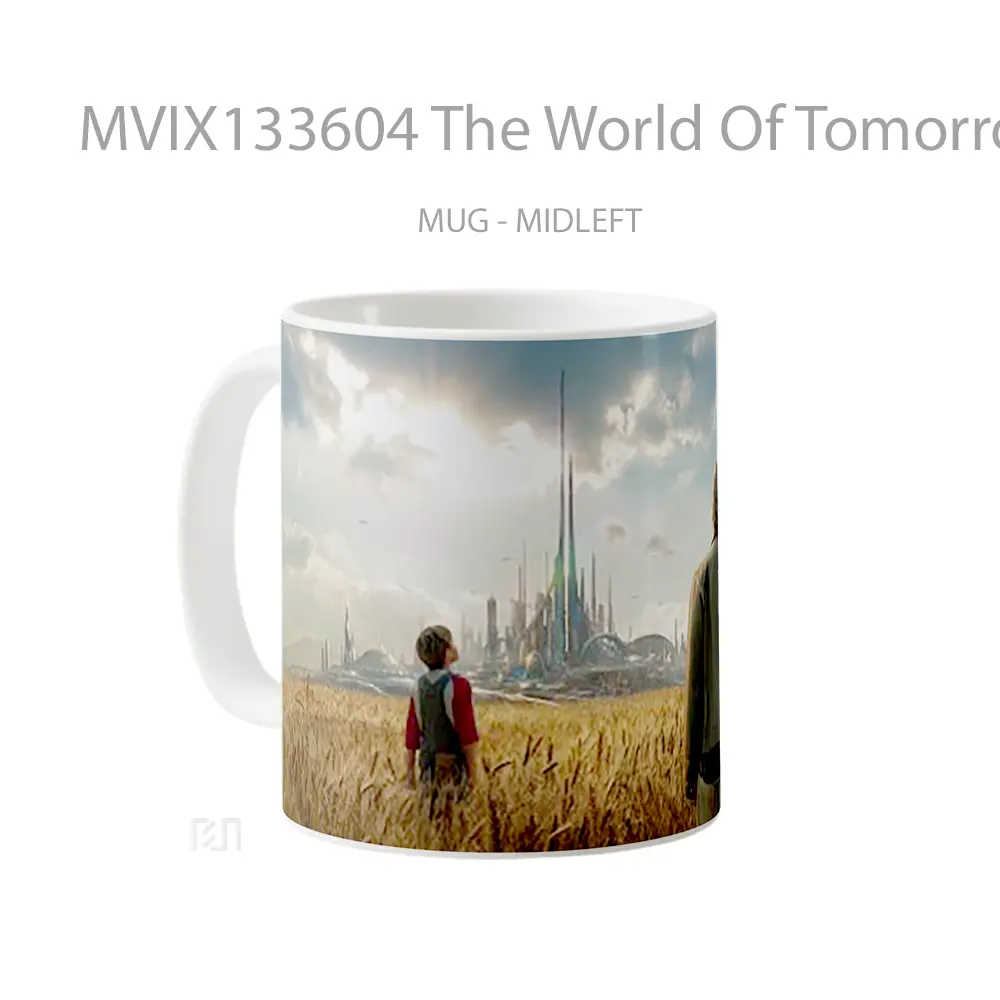 Mug The World Of Tomorrow Gelas Keramik Unik - All-side / Desain