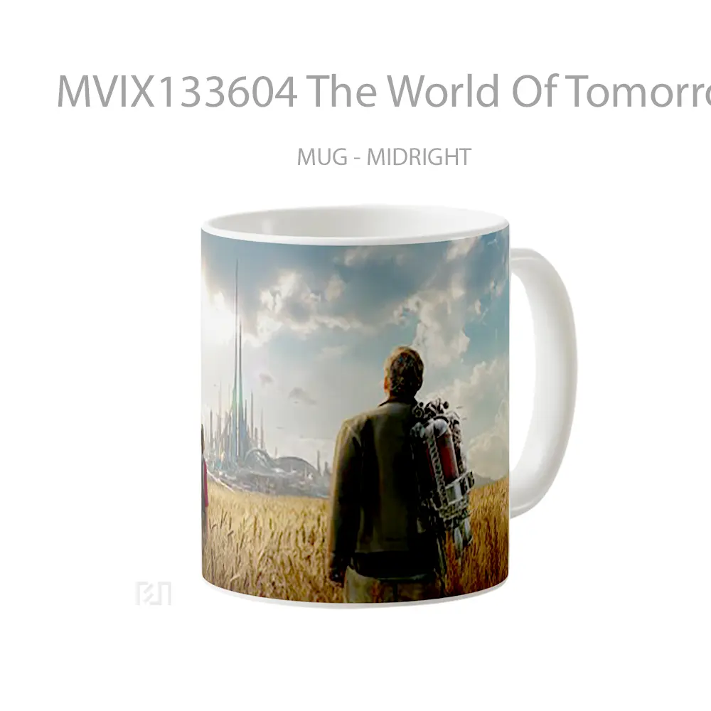 Mug The World Of Tomorrow Gelas Keramik Unik - All-side / Desain