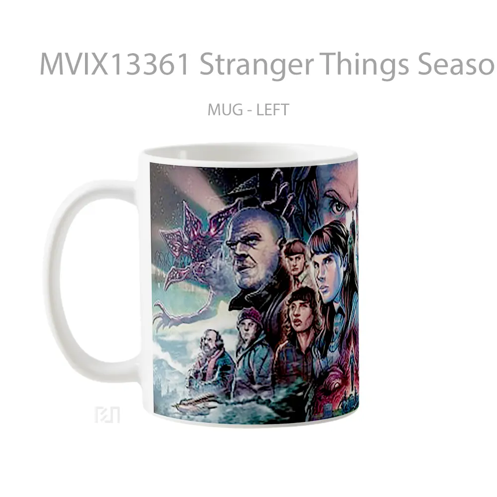 Mug Stranger Things Season 4 Characters Gelas Keramik Unik - All-side / Desain