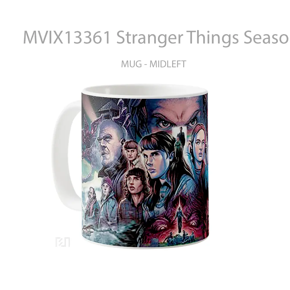 Mug Stranger Things Season 4 Characters Gelas Keramik Unik - All-side / Desain