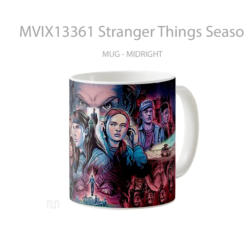 Mug Stranger Things Season 4 Characters Gelas Keramik Unik - All-side / Desain