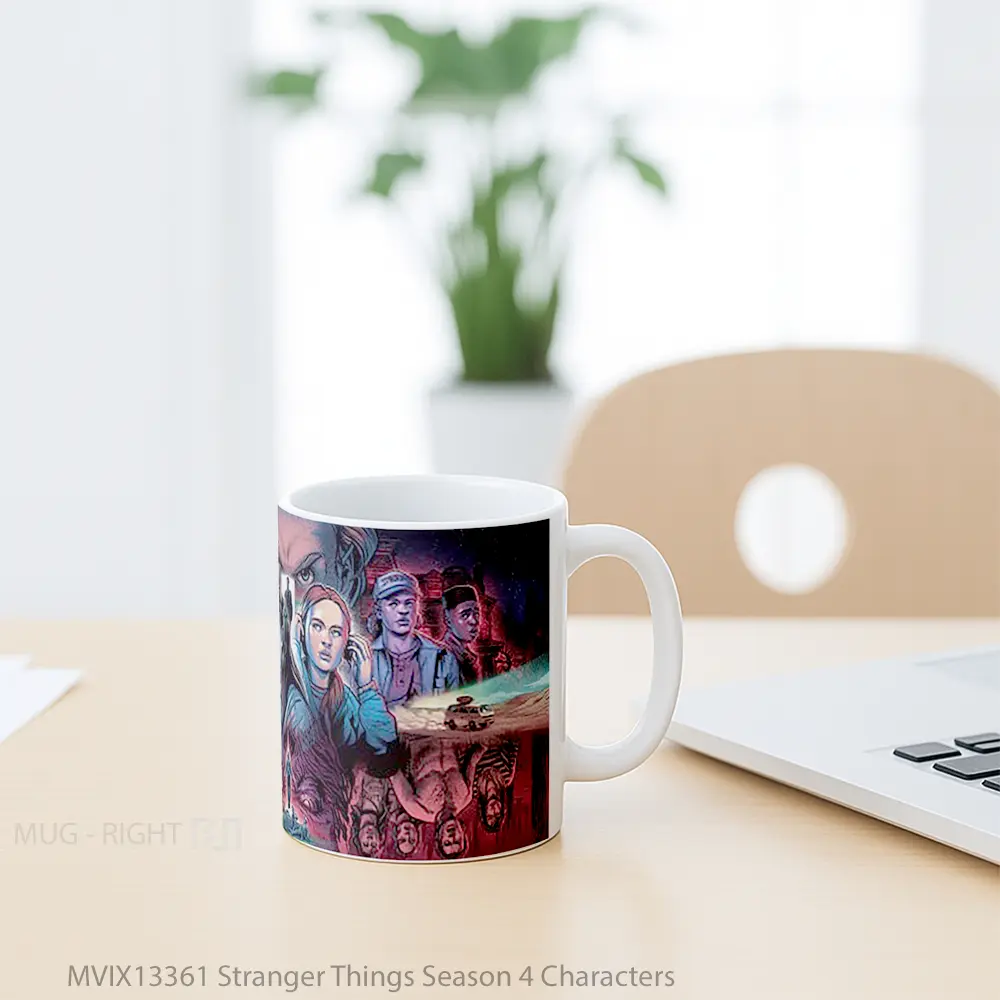 Mug Stranger Things Season 4 Characters Gelas Keramik Unik - All-side / Desain