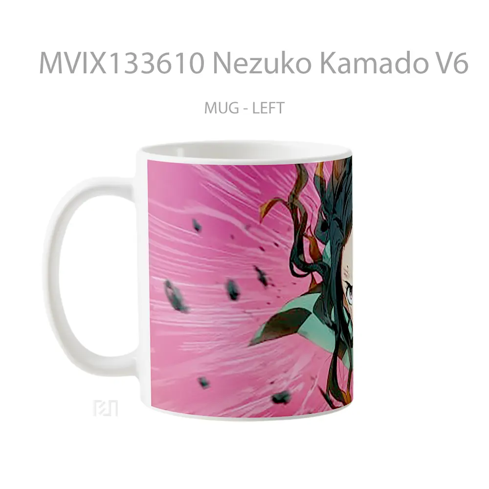 Mug Nezuko Kamado V6 Cangkir Anime - All-side / Desain